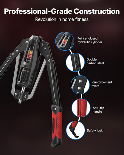 Adjustable Hydraulic Arm Trainer | 22-440lbs Foldable