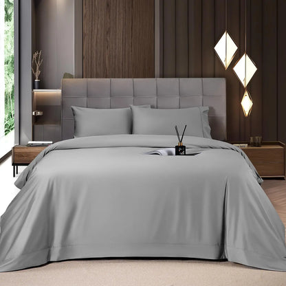 Bamboo Sheets Set 6 Pc,Cooling Breathable & Hotel Luxury Super Silky Soft, 16'' Deep Pocket.