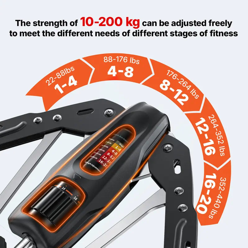 Adjustable Hydraulic Arm Trainer | 22-440lbs Foldable