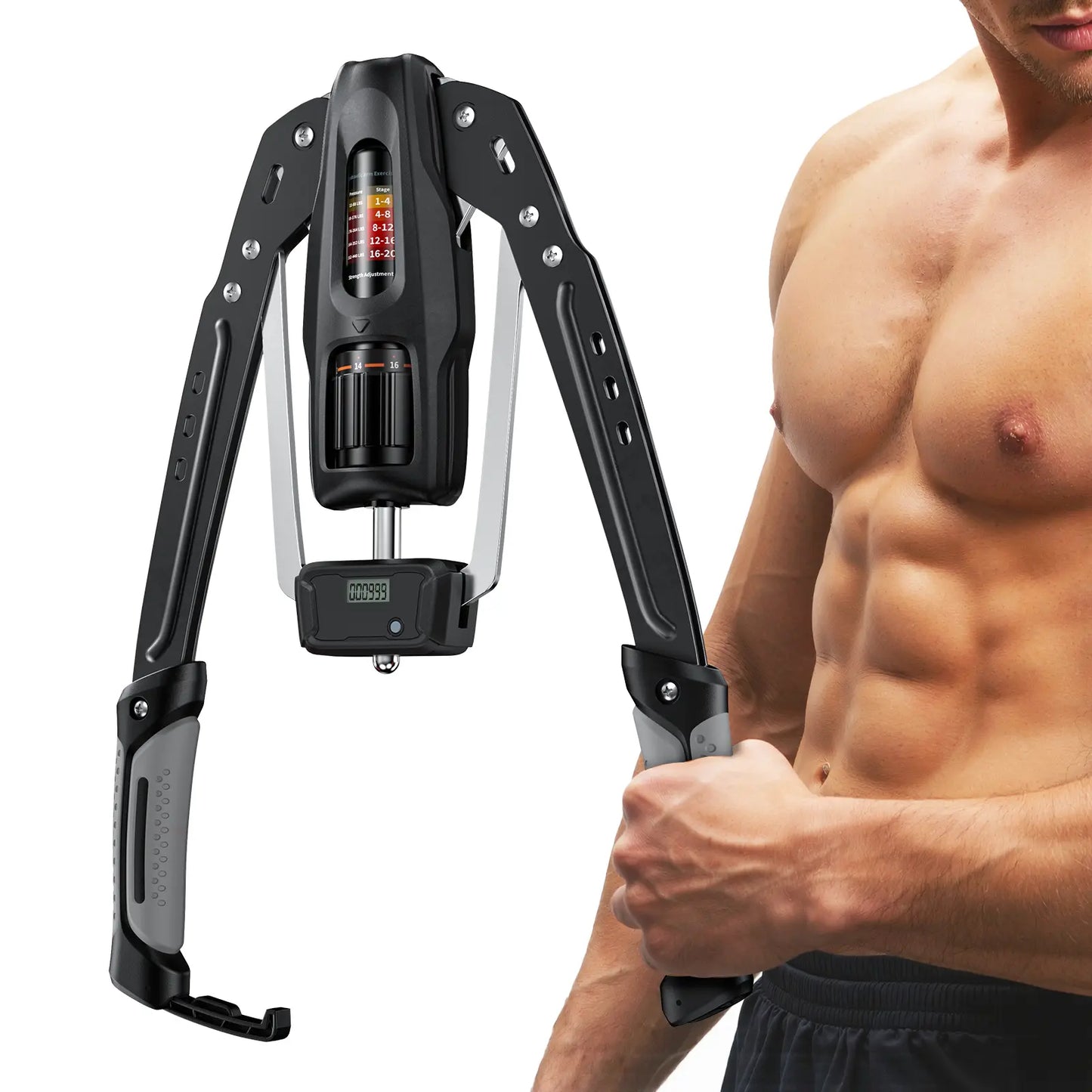 Adjustable Hydraulic Arm Trainer | 22-440lbs Foldable