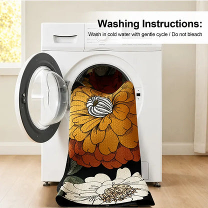 Boho Floral Quilt Set 3-Piece — Reversible Lightweight Bedspread with 2 Shams
